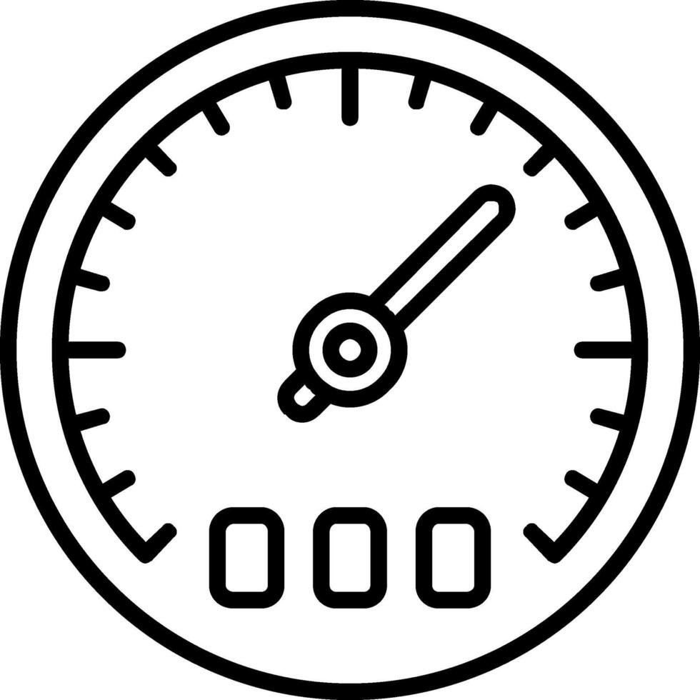 Thermostat Line Icon vector