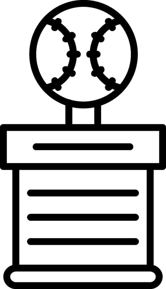 Baseball Line Icon vector