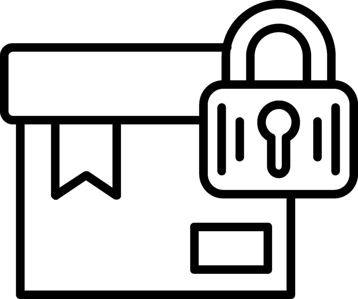Package Line Icon vector