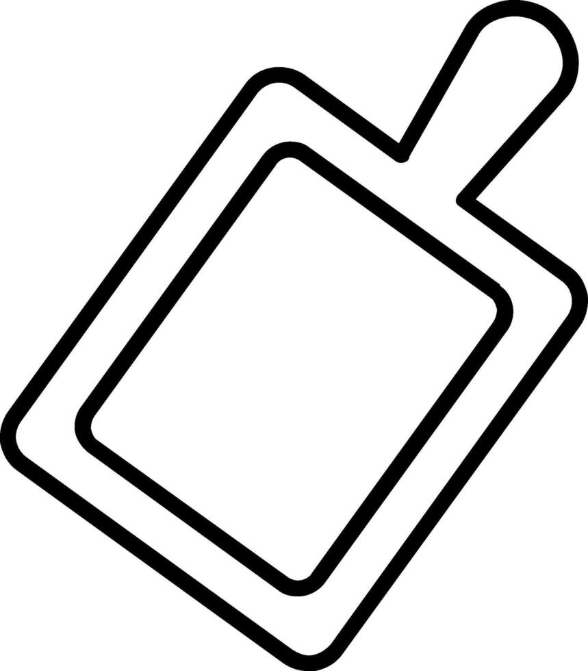 Kitchen Board Line Icon vector