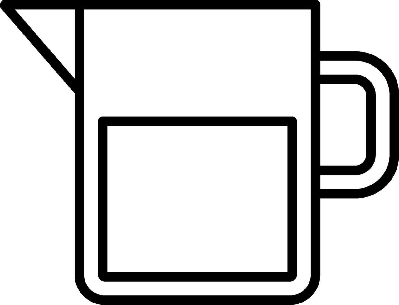 Water Jar Line Icon vector
