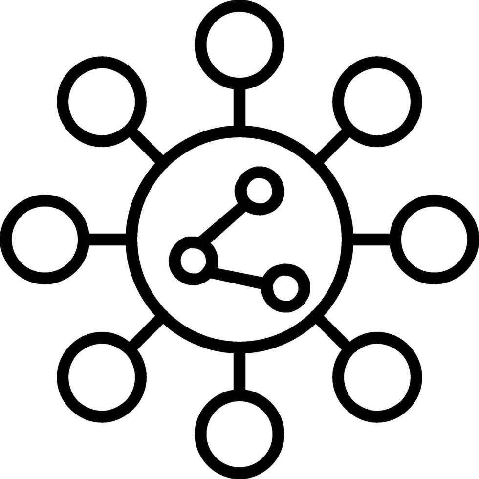 Share Line Icon vector