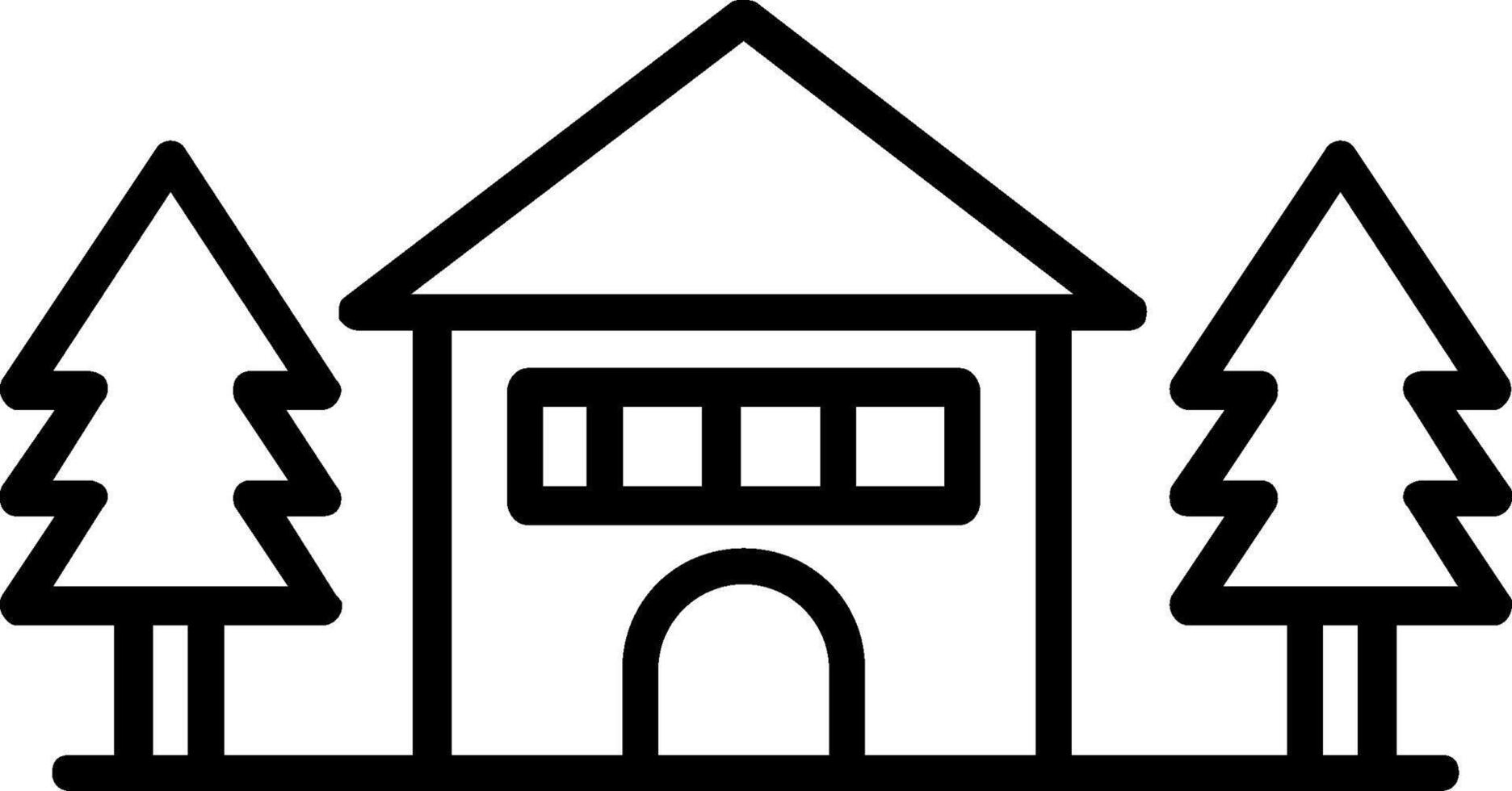 Cotage Line Icon vector