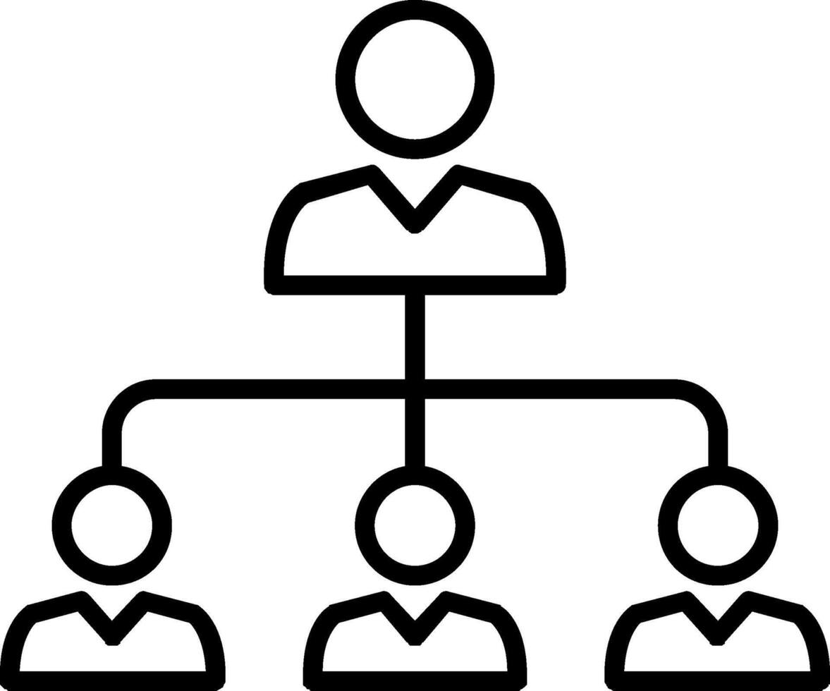 Team Line Icon vector