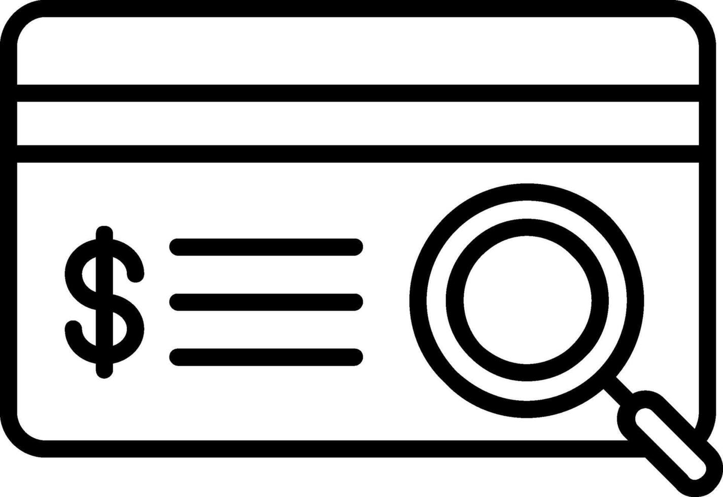 Credit Card Line Icon vector