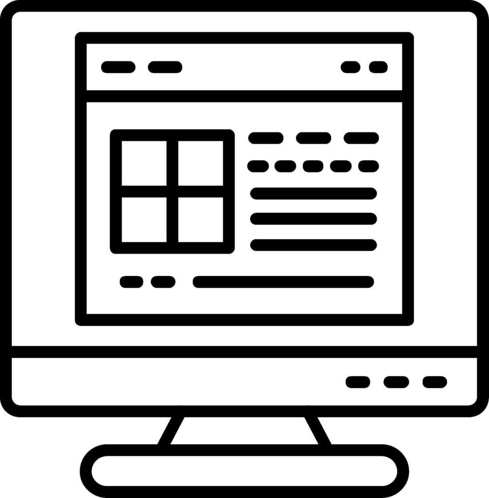 Software Line Icon vector