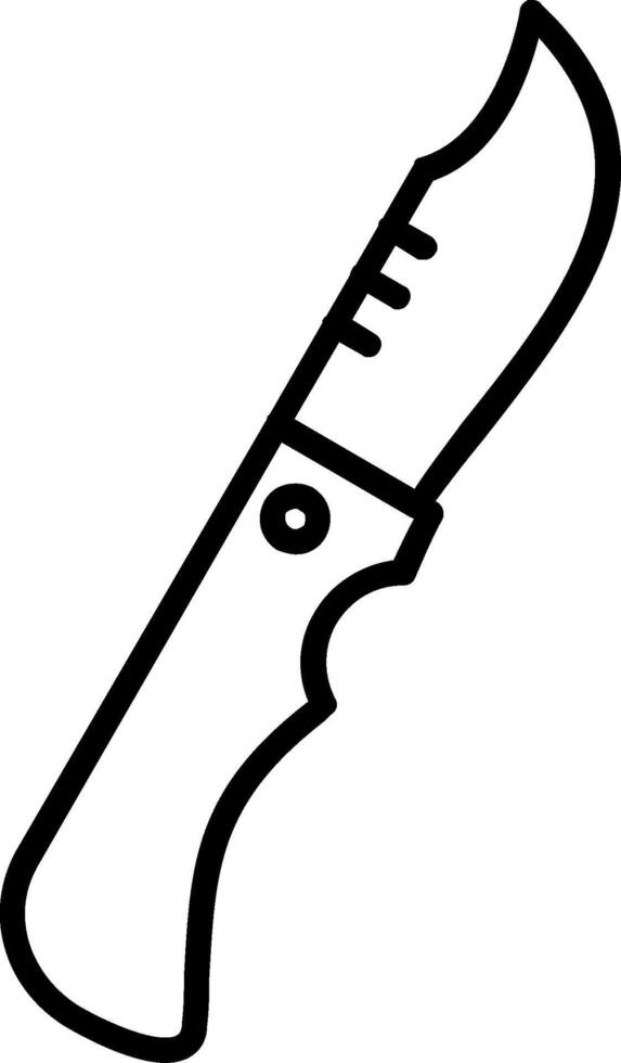 Knife Line Icon vector