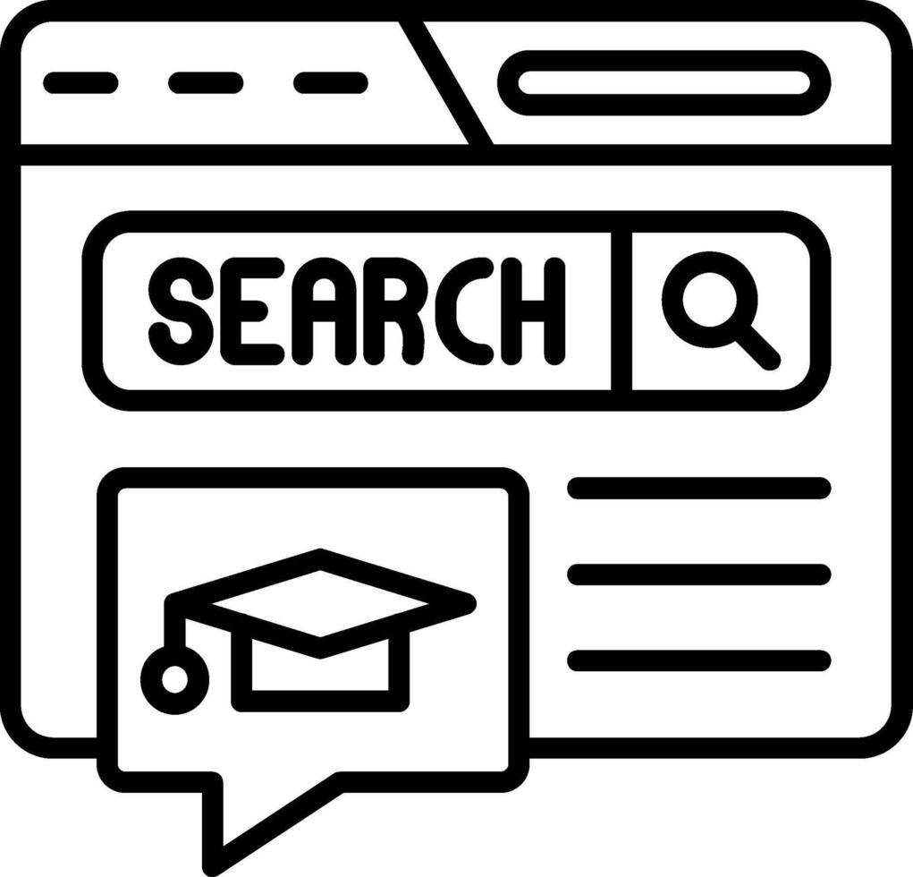 Education Forum Line Icon vector