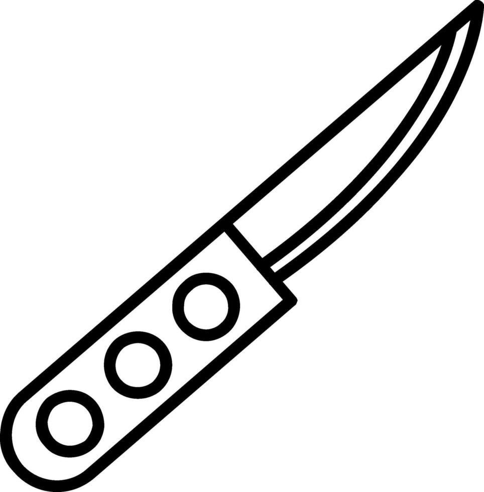 Knife Line Icon vector