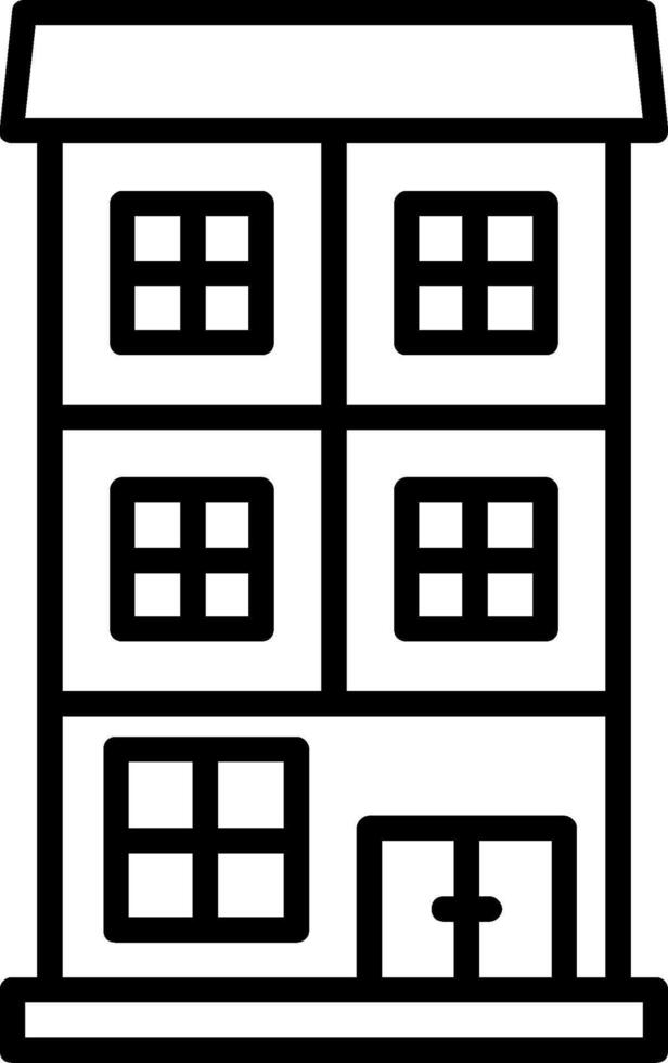 Appartment Line Icon vector