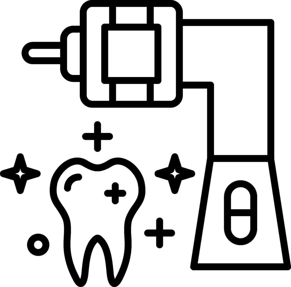 Filling Machine Line Icon vector