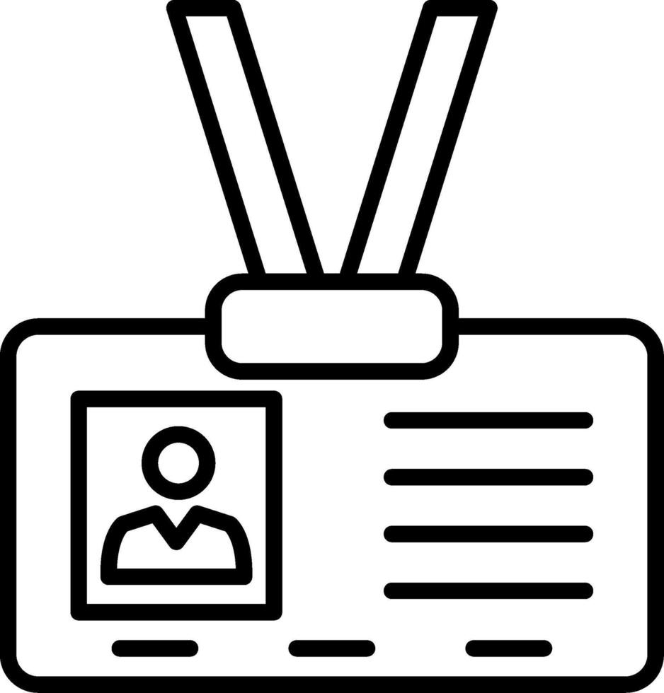 ID Line Icon vector