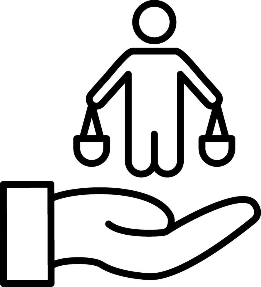 Dicision Line Icon vector