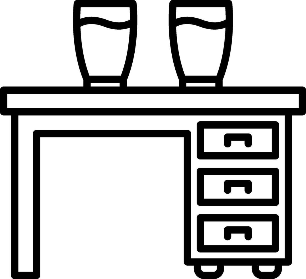 Water Line Icon vector