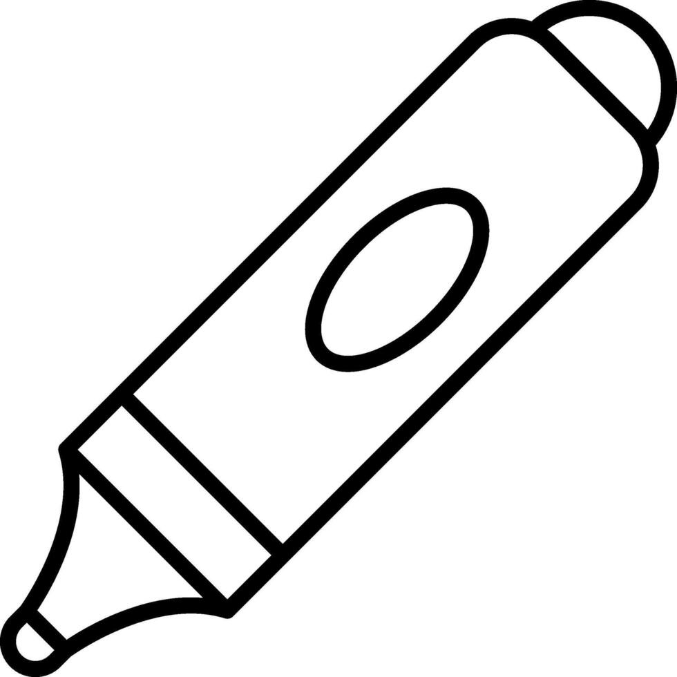 Marker Line Icon vector