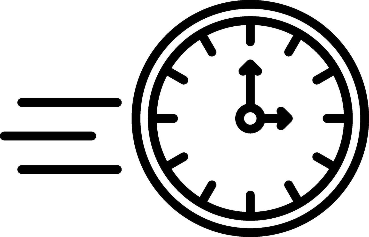 On Time Line Icon vector
