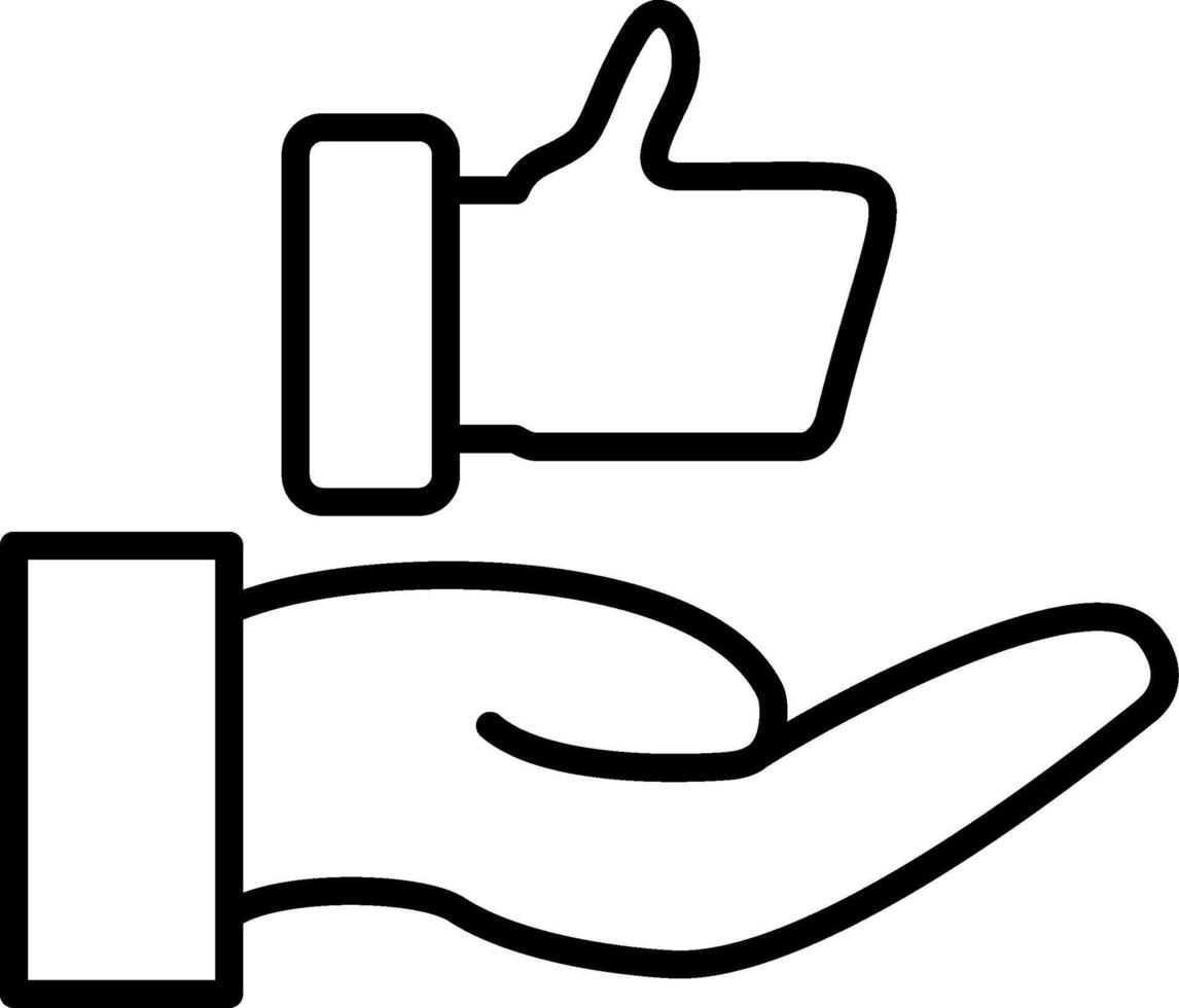 Customer Satisfaction Line Icon vector