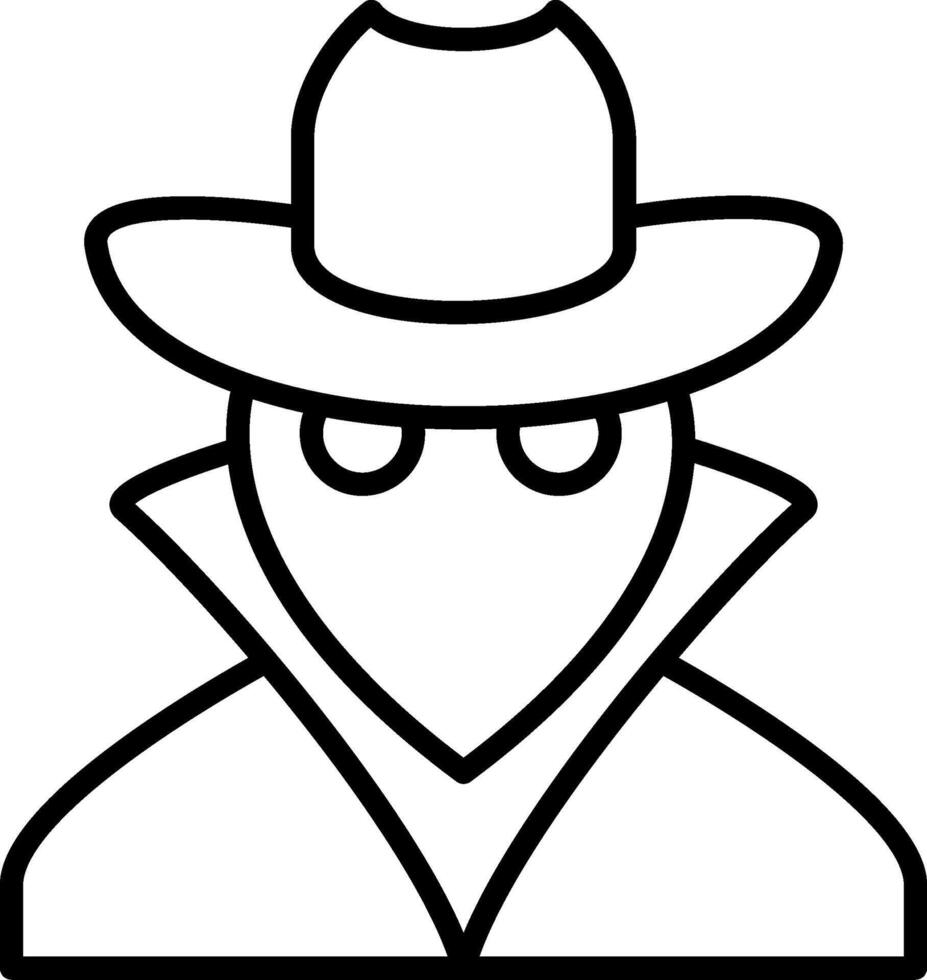 Spy Line Icon vector