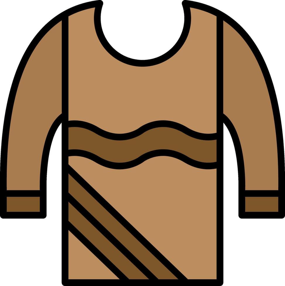 Sweater Line Filled Icon vector