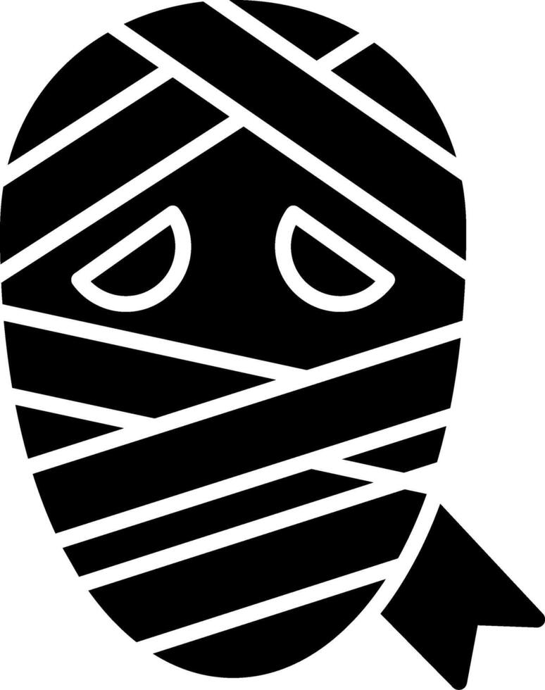 Mummy Glyph Icon vector