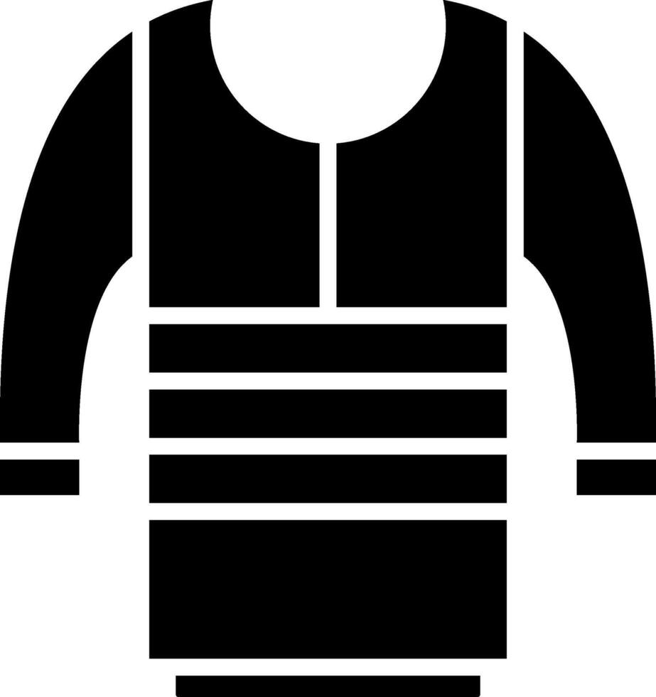 Sweater Glyph Icon vector