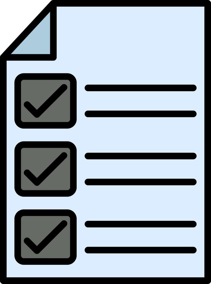 Check In Line Filled Icon vector