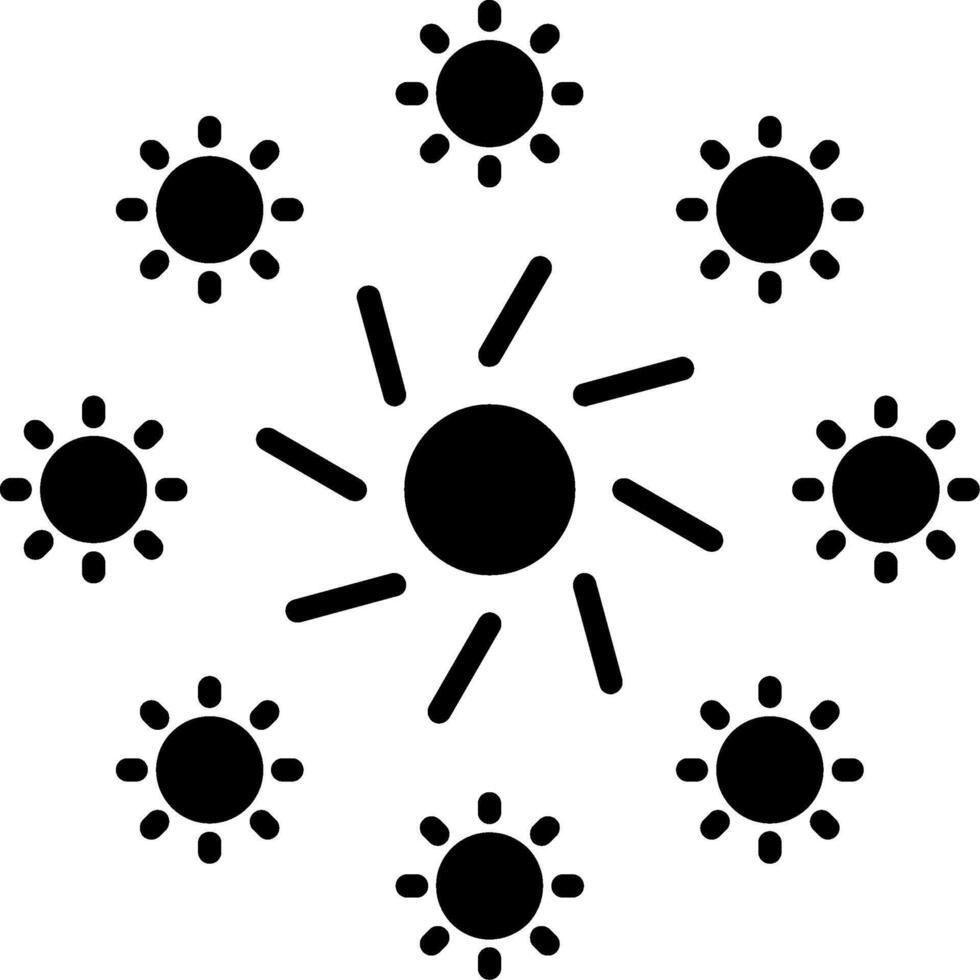 Firework Glyph Icon vector
