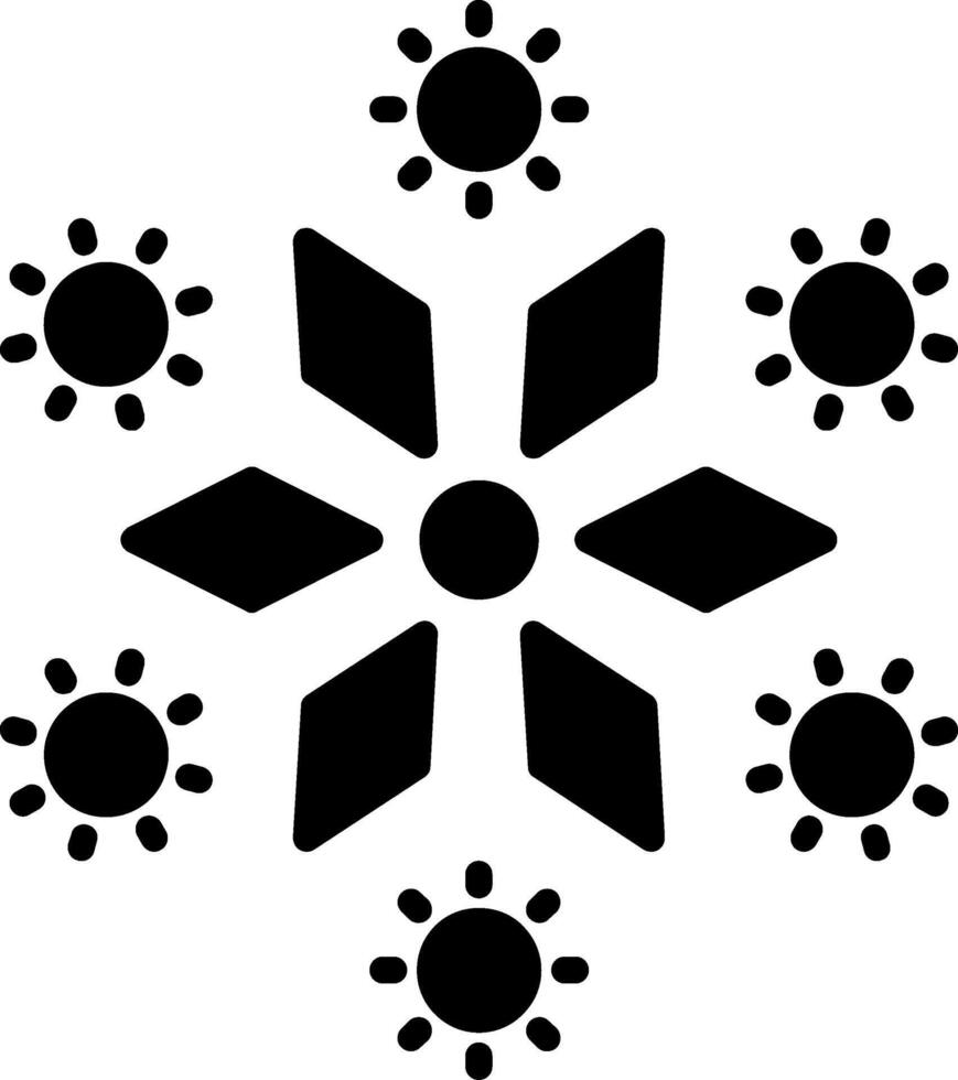 Firework Glyph Icon vector