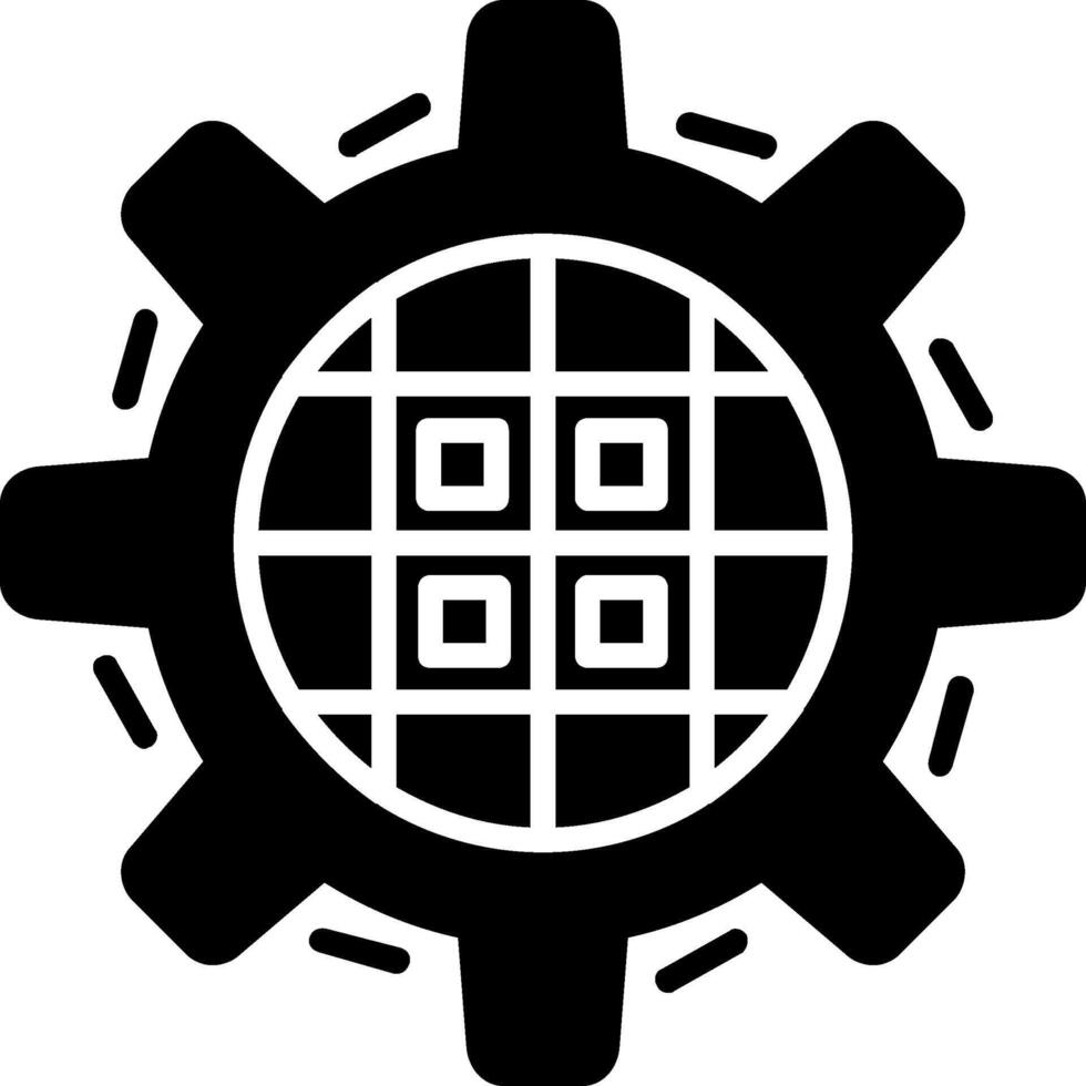 Kanban Glyph Icon vector