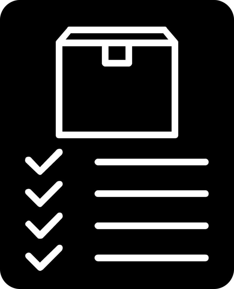Inventory Glyph Icon vector