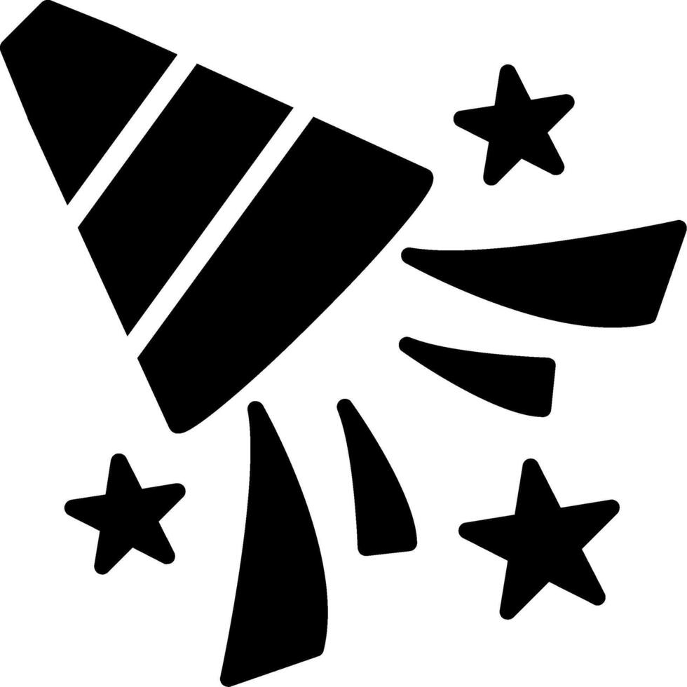 Confetti Glyph Icon vector