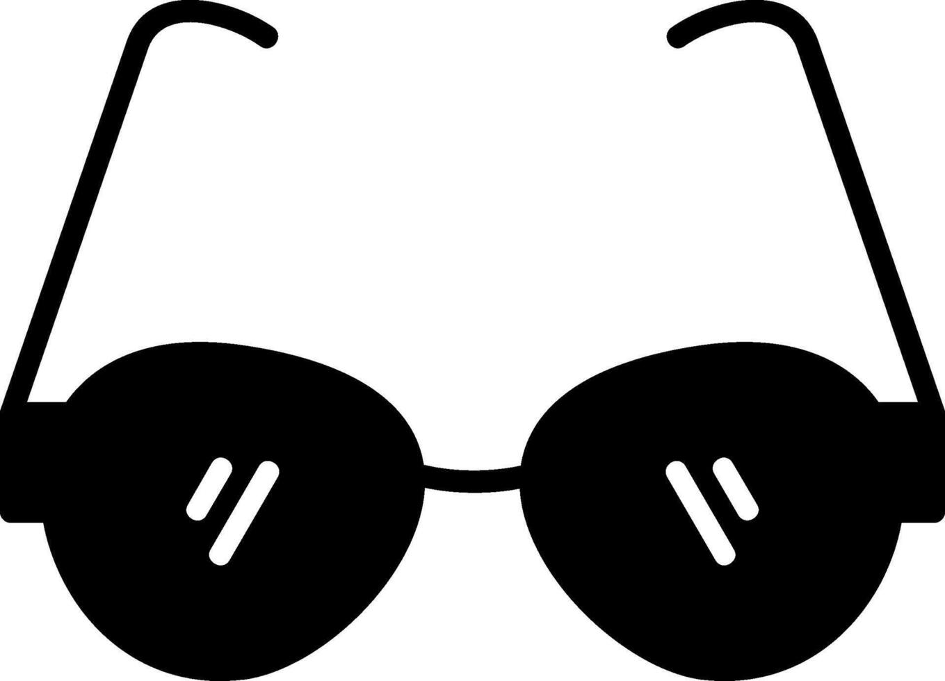 Sunglasses Glyph Icon vector