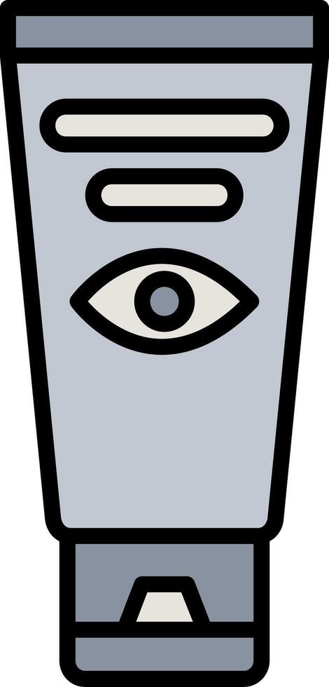 Eye Cream Line Filled Icon vector