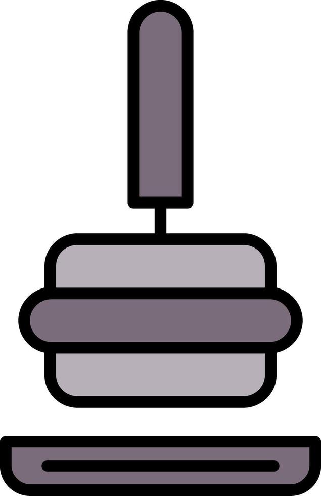Tamper Line Filled Icon vector