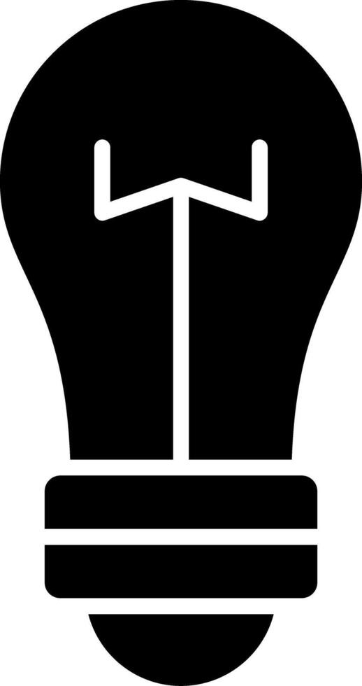 Lightbulb Glyph Icon vector