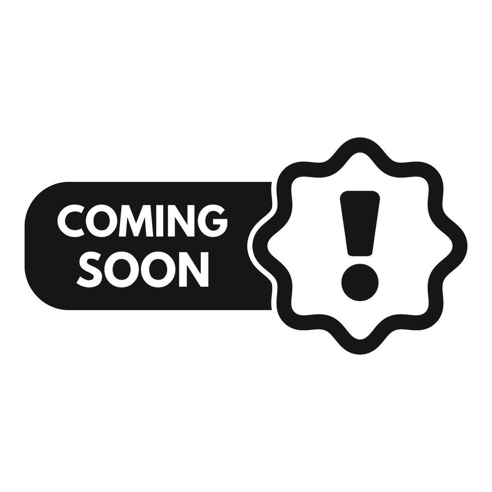 Fast coming soon icon simple . Urgent new brand vector