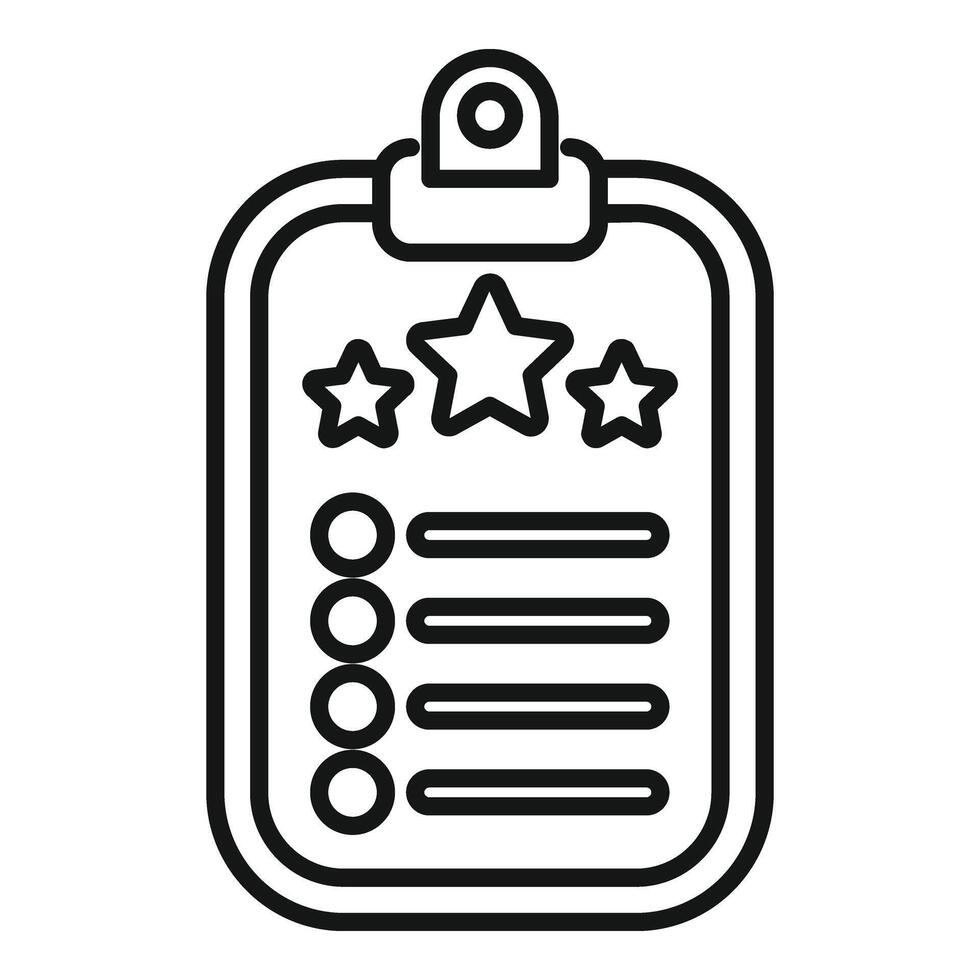 Leader clipboard icon outline . Success strategy vector