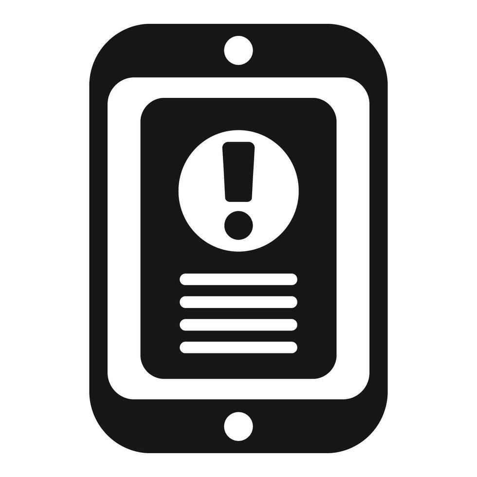 Online tablet disclaimer icon simple . Privacy notice vector