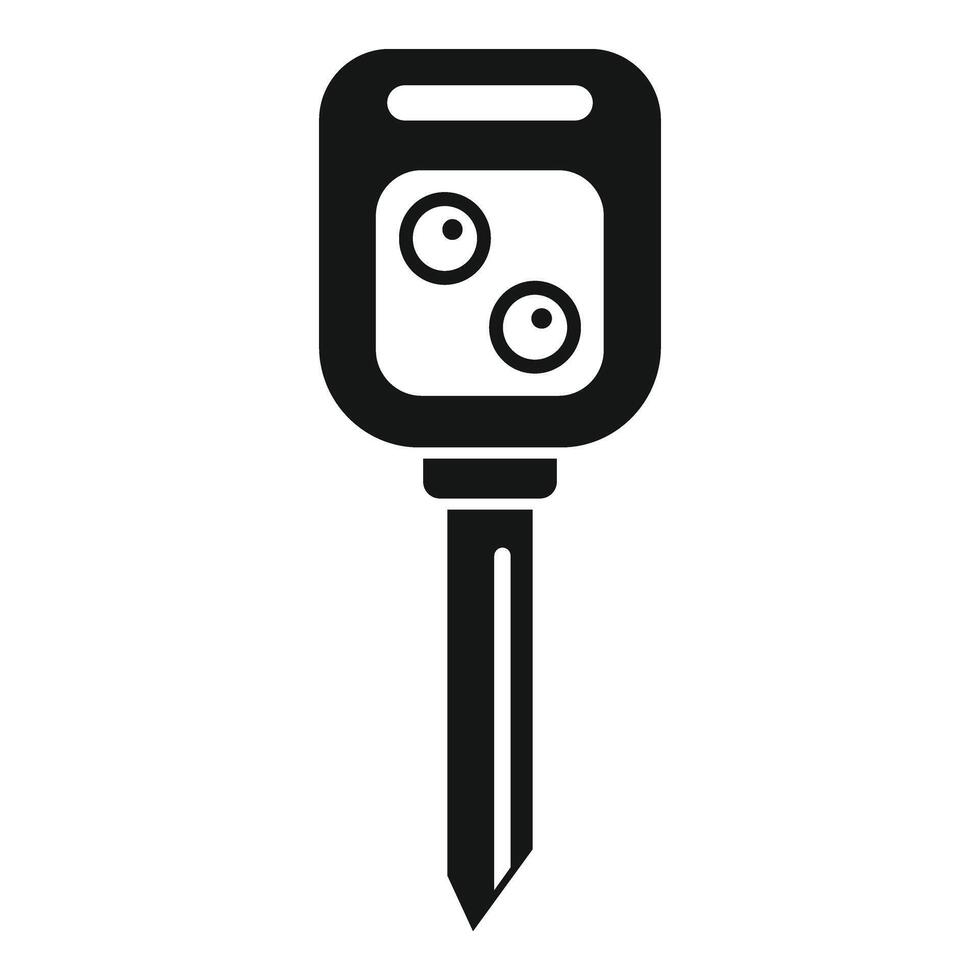 Auto key icon simple . Smart lock vector