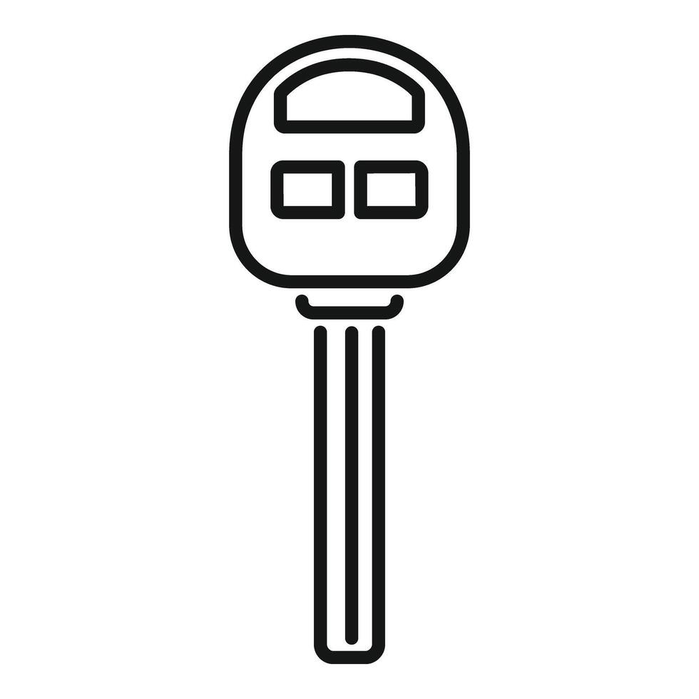 Safe chip control icon outline . Security vehicle vector