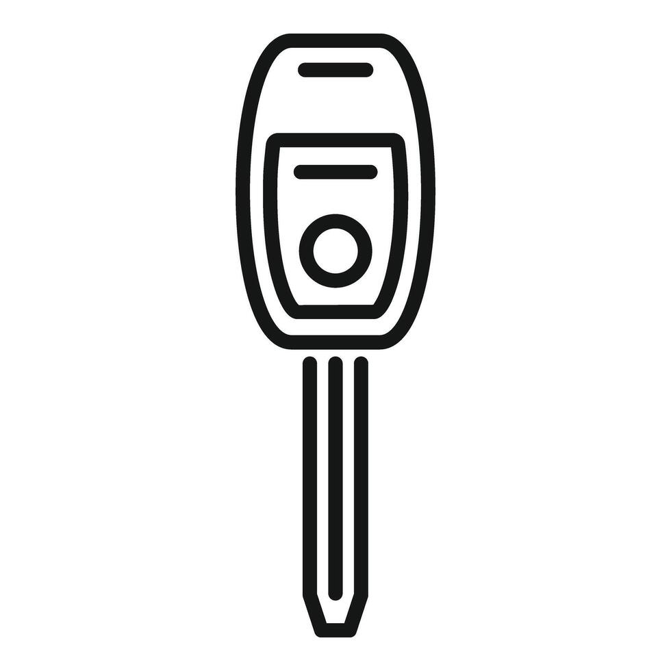 Digital smart key icon outline . Activate access vector