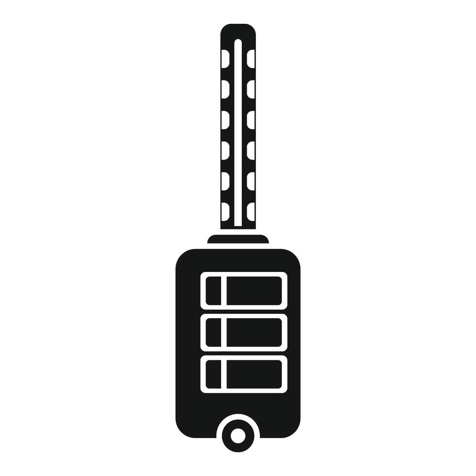 Smart key control icon simple . Security device vector