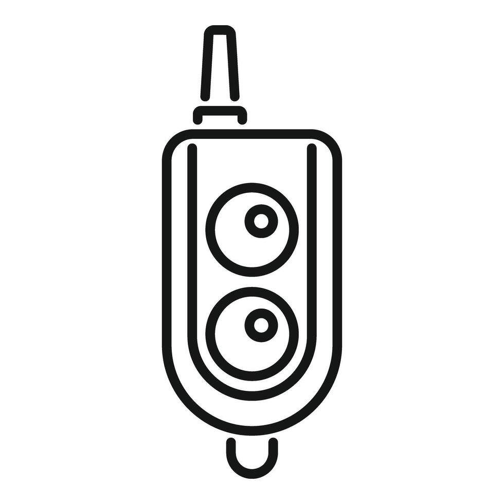 Modern alert entry icon outline . System alarm vector