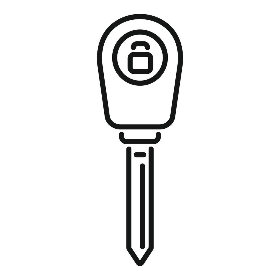 Control boot key icon outline . Smart security vector