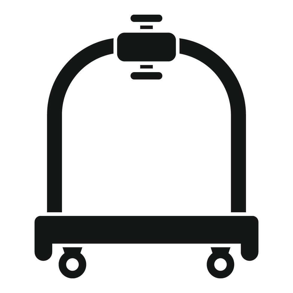 Tour design perfect trolley icon simple . Move delivery vector