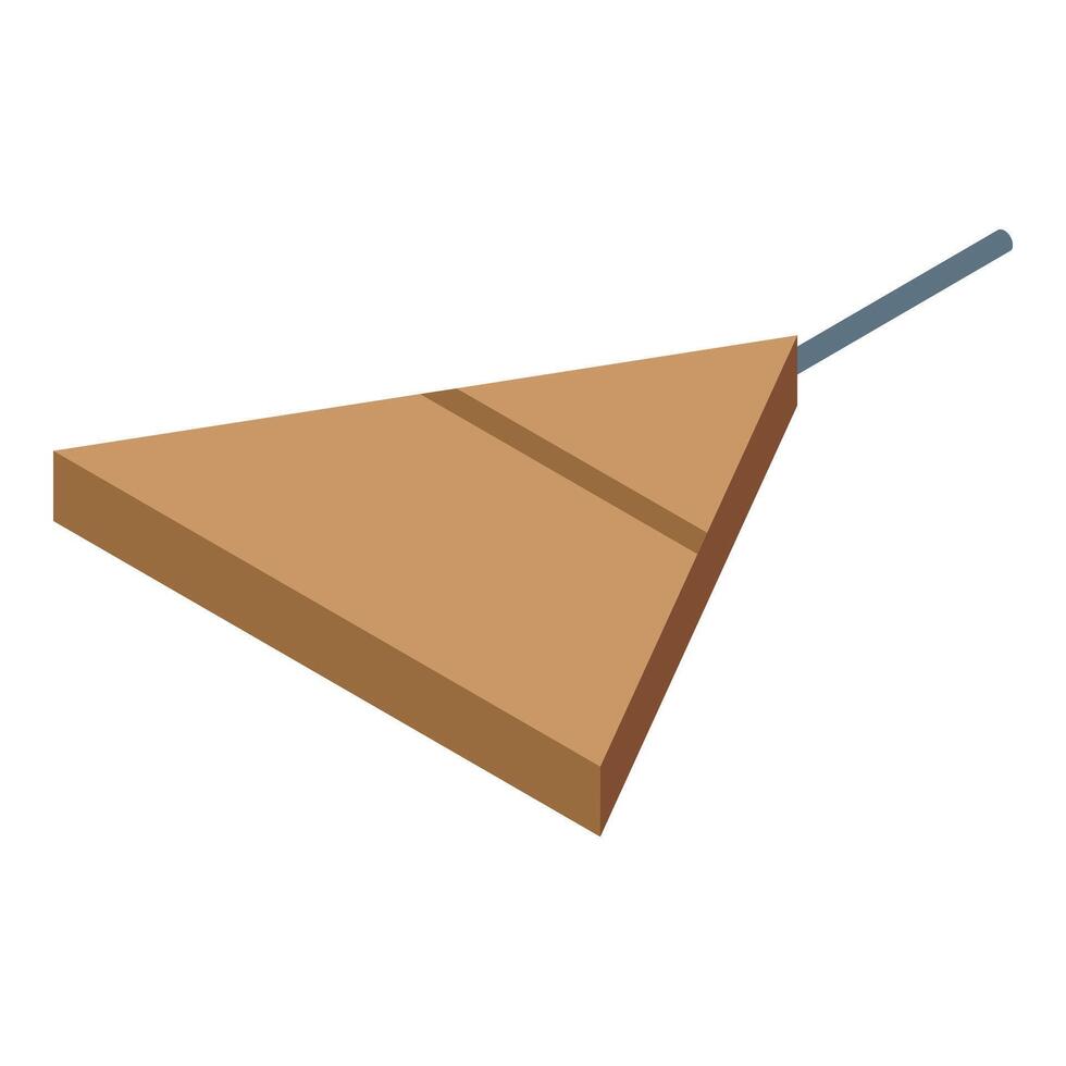 Small triangle petard icon isometric . Celebration event vector