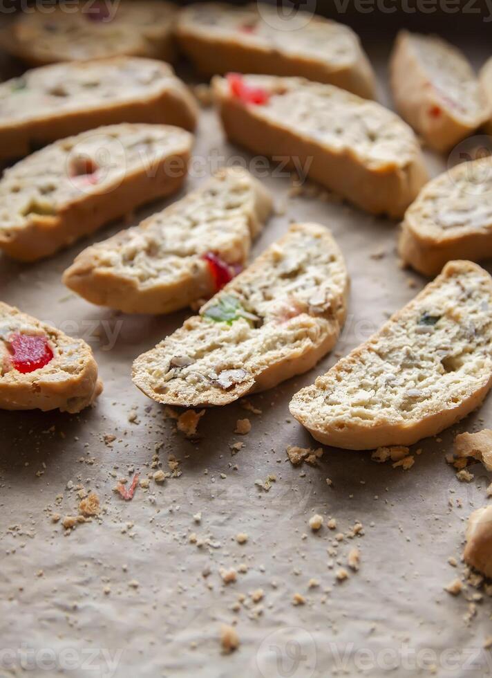 hecho en casa biscotti galletas foto