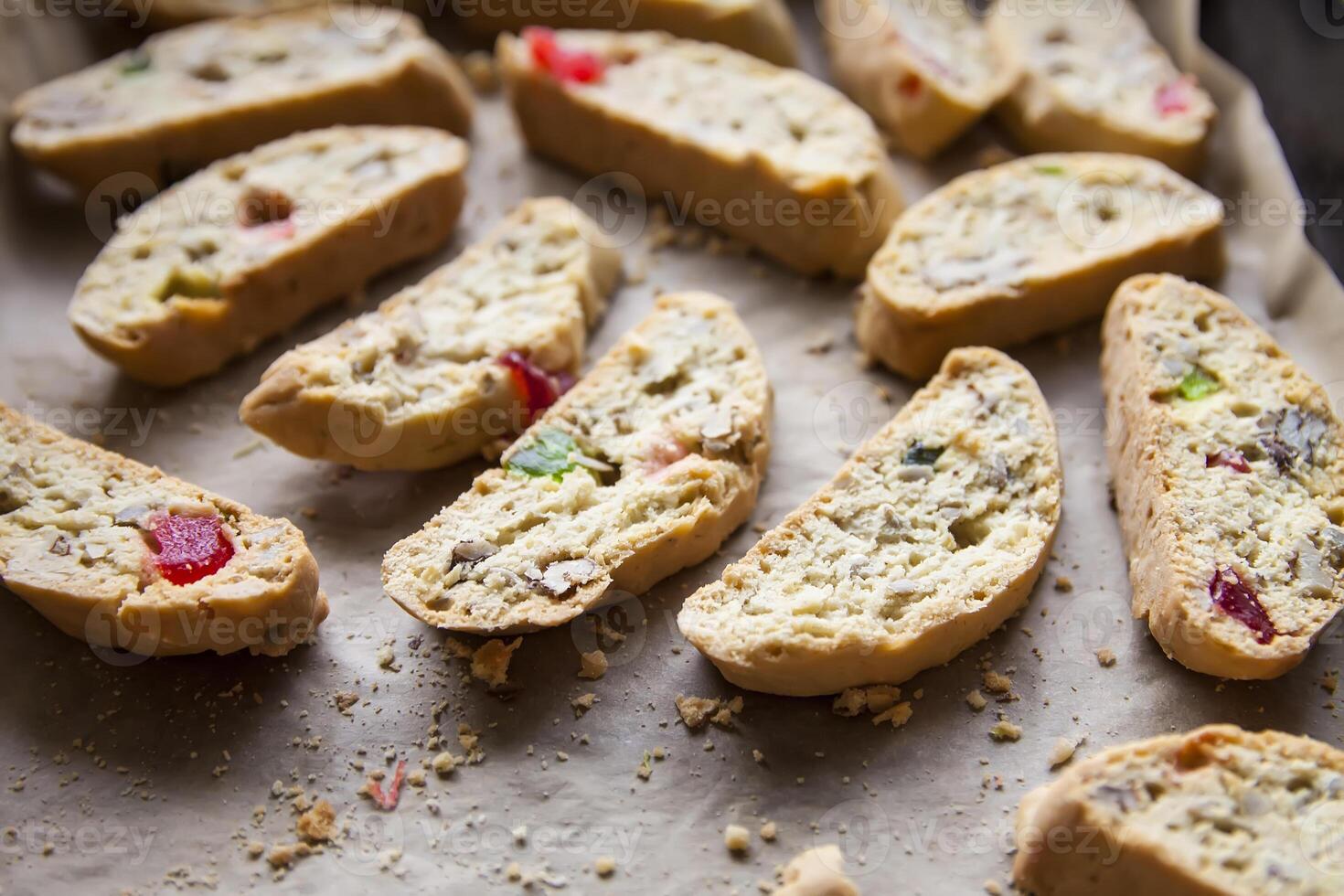 Homemade biscotti cookies photo