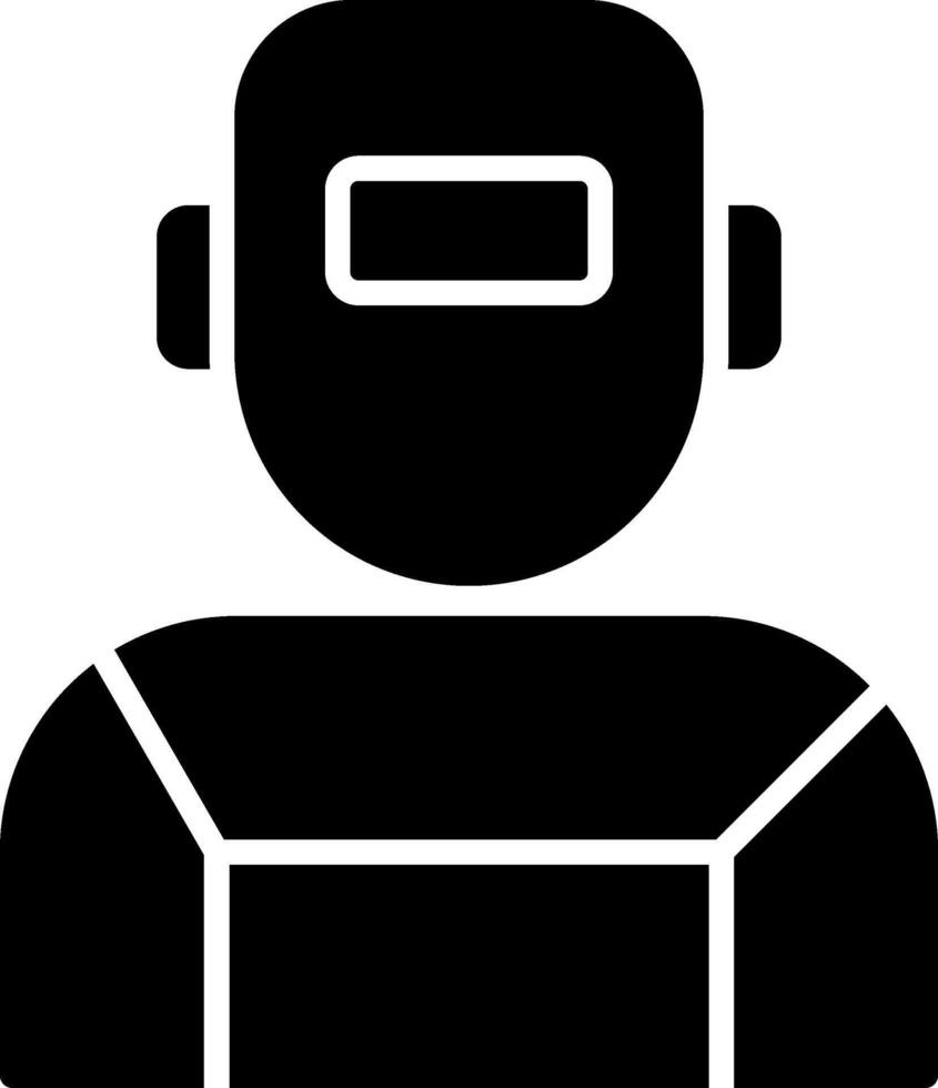 Welder Glyph Icon vector