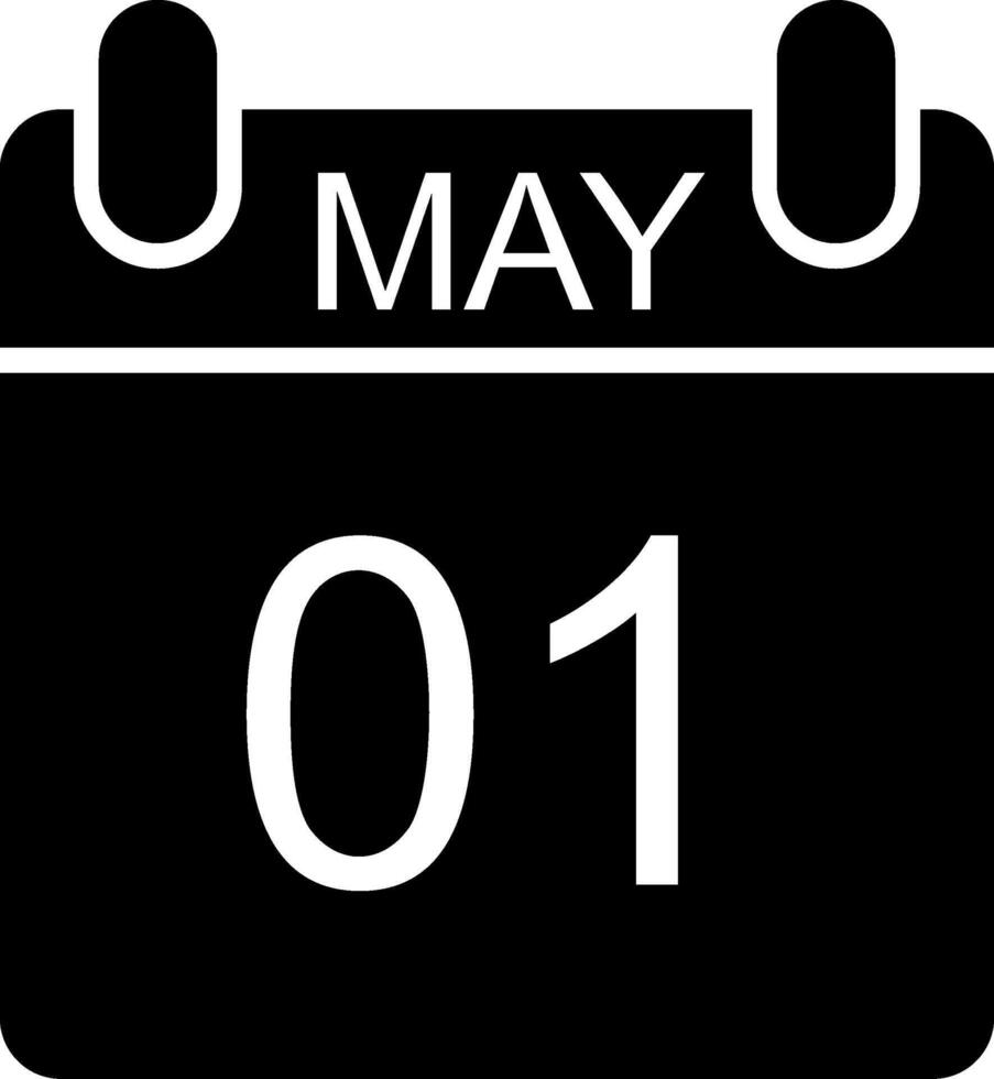 May Glyph Icon vector
